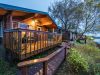 NoSeeUm Lodge riverside guest cabin